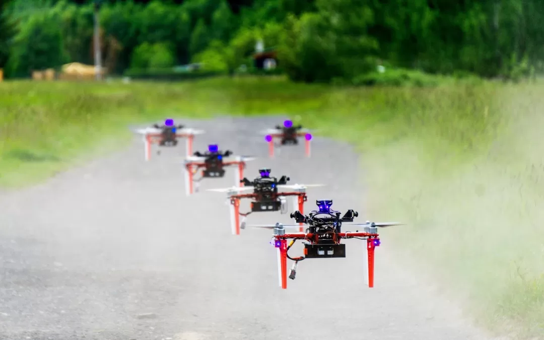 Drones for Distributed Swarm and Formation Flight